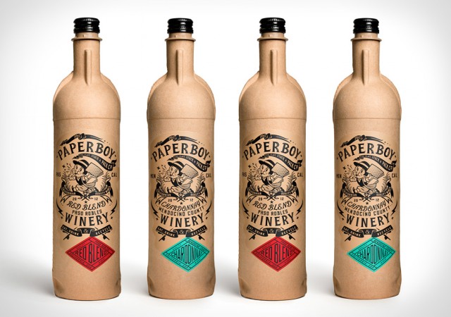 PaperBoy Wine Comes in a Cardboard Bottle PaperBoy Wine Comes in a Cardboard Bottle