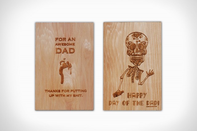 These Wooden Greeting Cards are Perfect for Father's Day These Wooden Greeting Cards are Perfect for Father's Day