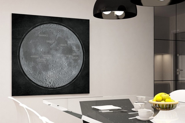 Detailed Print of NASA's Lunar Landings Detailed Print of NASA's Lunar Landings