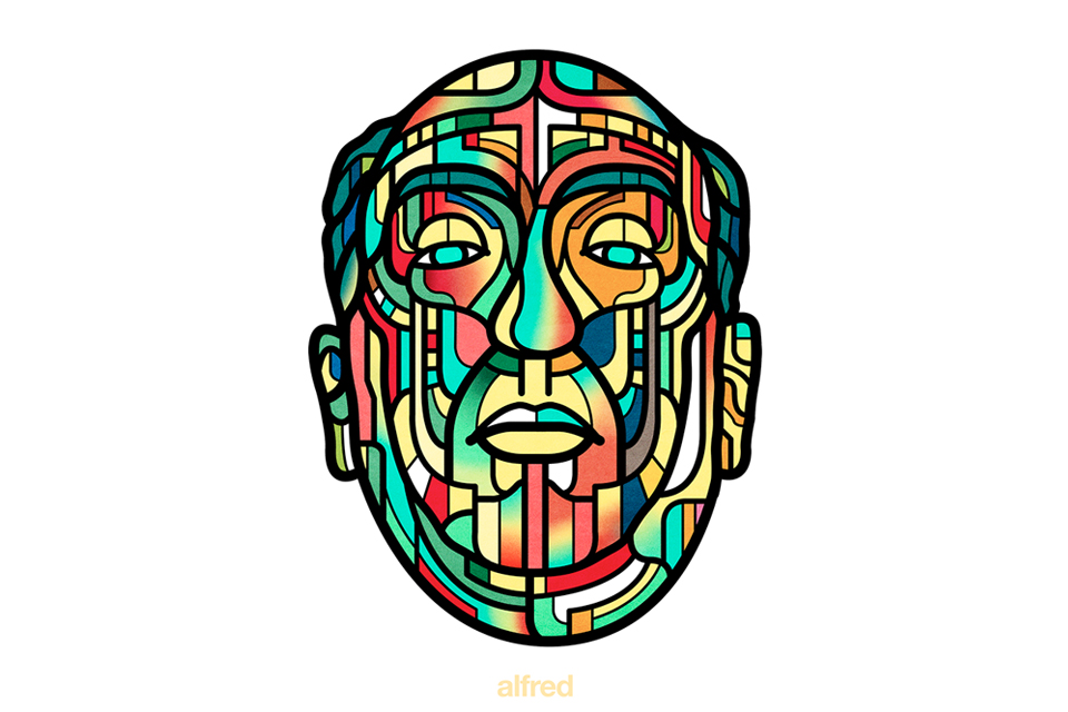 Stained Glass Portrait Illustrations by Italian Twin Duo Van Orton Stained Glass Portrait Illustrations by Italian Twin Duo Van Orton