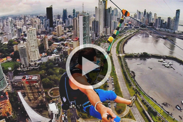 There's a Twist to the World's Largest Urban Zipline There's a Twist to the World's Largest Urban Zipline